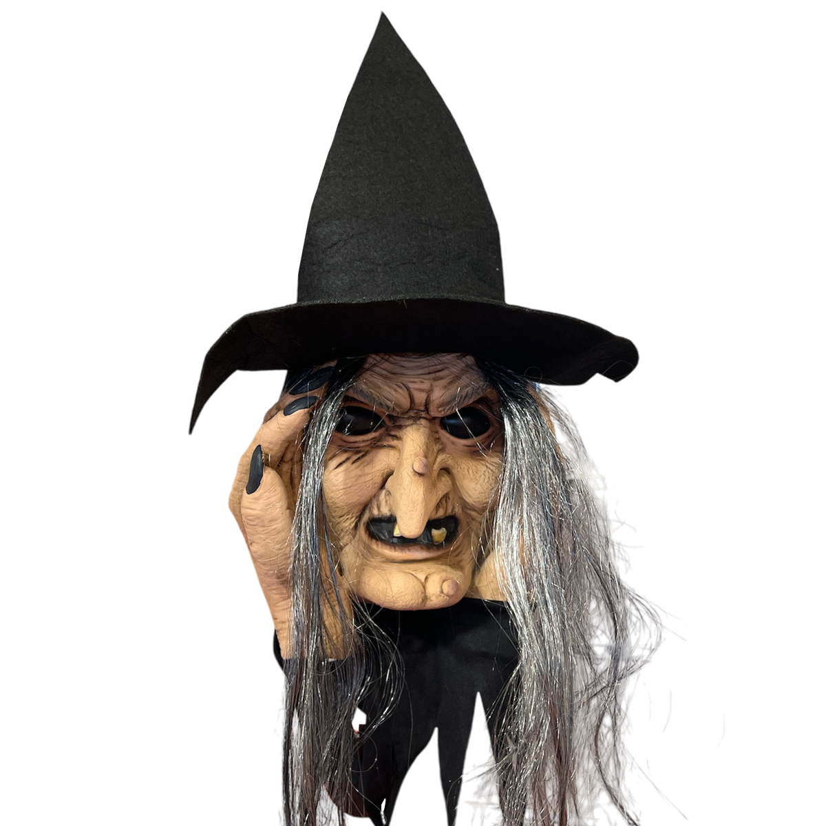 ראש מכשפה להלוואין עם קולות ותאורה ראש מכשפה להלוואין עם קולות ותאורה