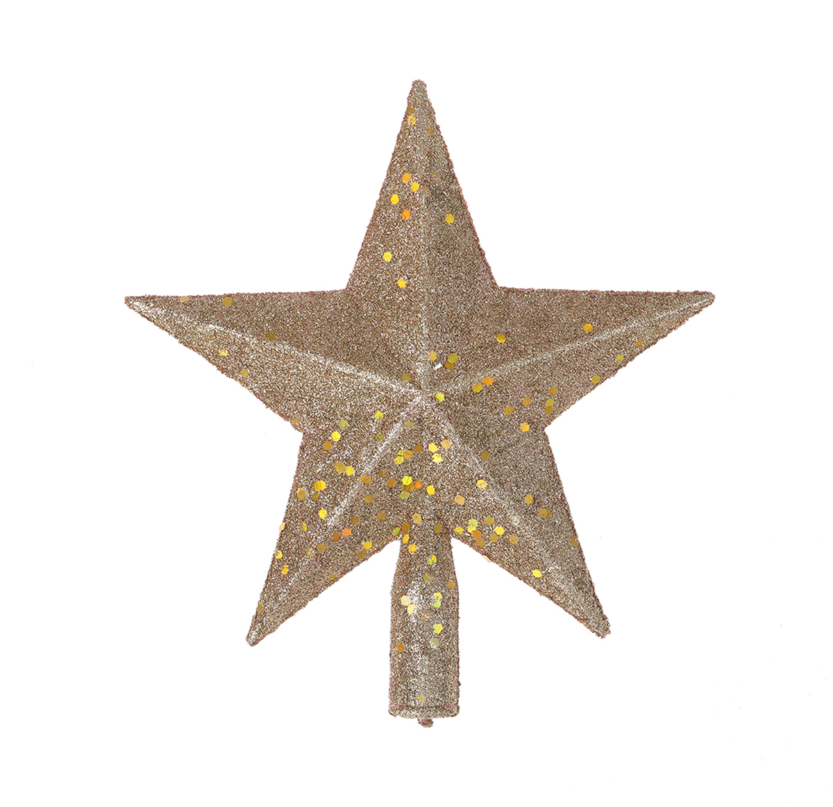 כוכב לעץ אשוח בגודל 20 ס"מ בצבע זהב