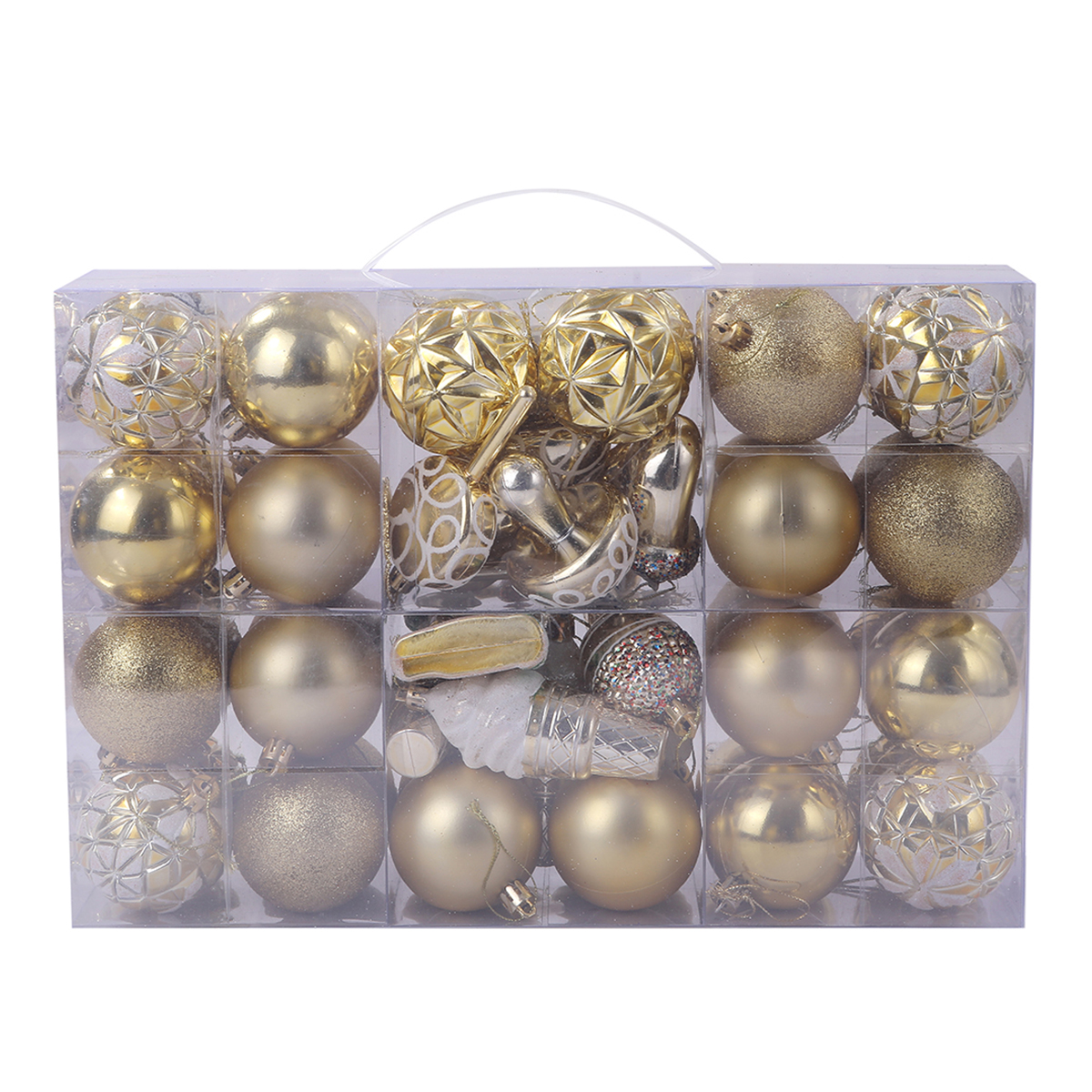 מארז מזוודה משולב קישוטים וכדורי כריסמס