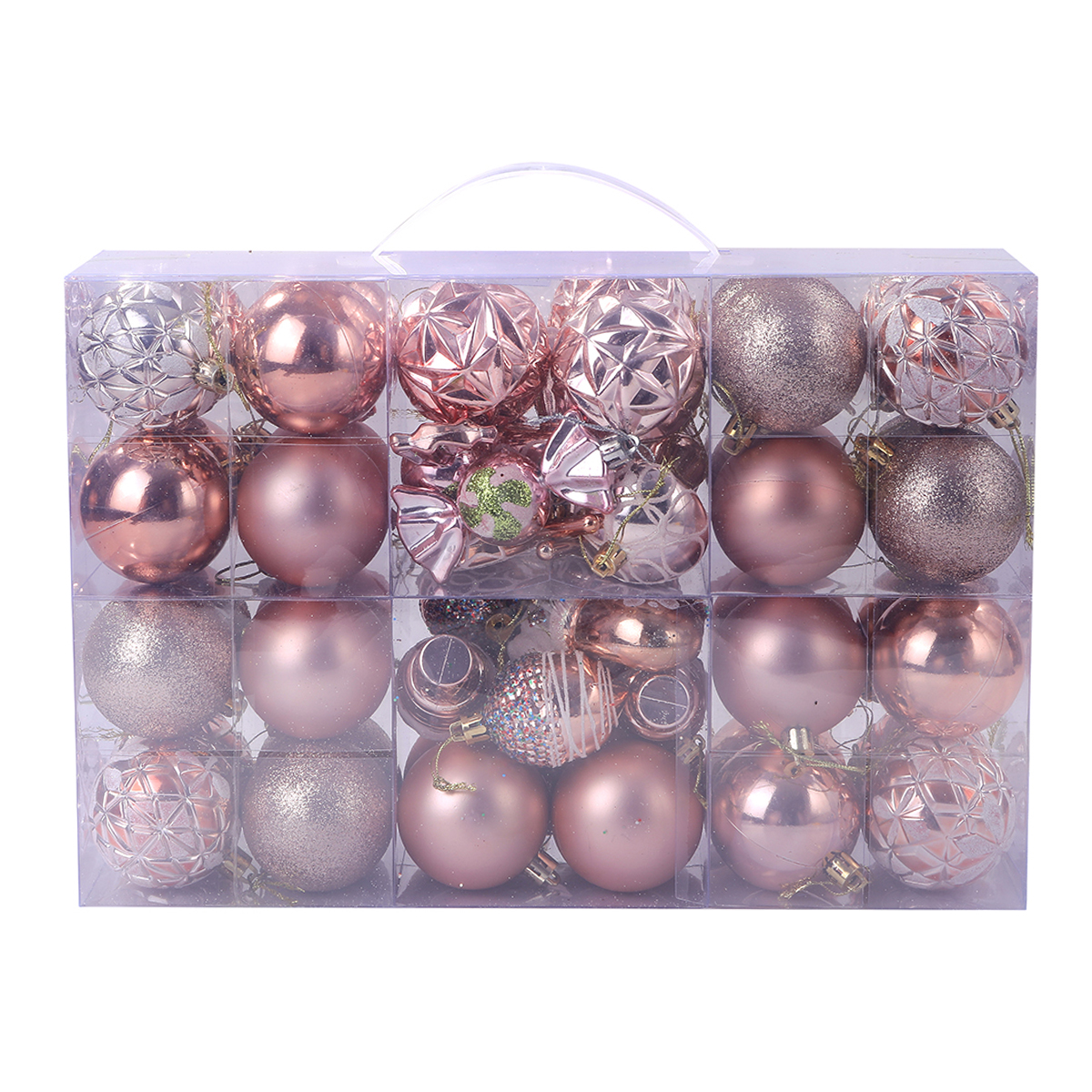 מארז מזוודה משולב קישוטים וכדורי כריסמס