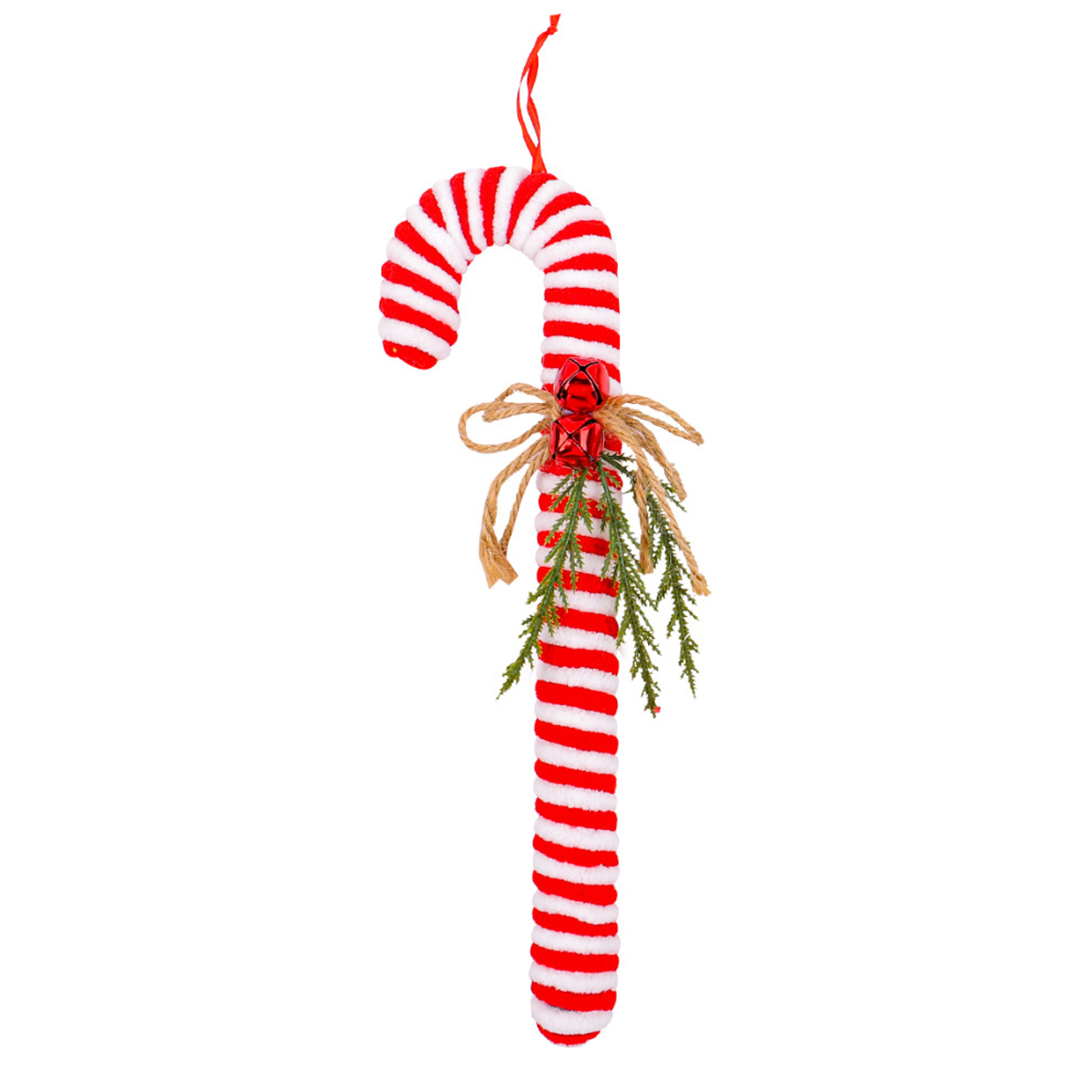 סוכריית כריסמס ענקית לקישוט - אדום/לבן 30 ס״מ