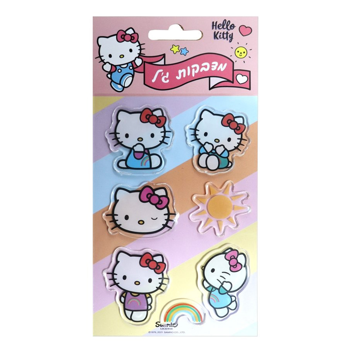 מדבקות ג'ל הלו קיטי 1