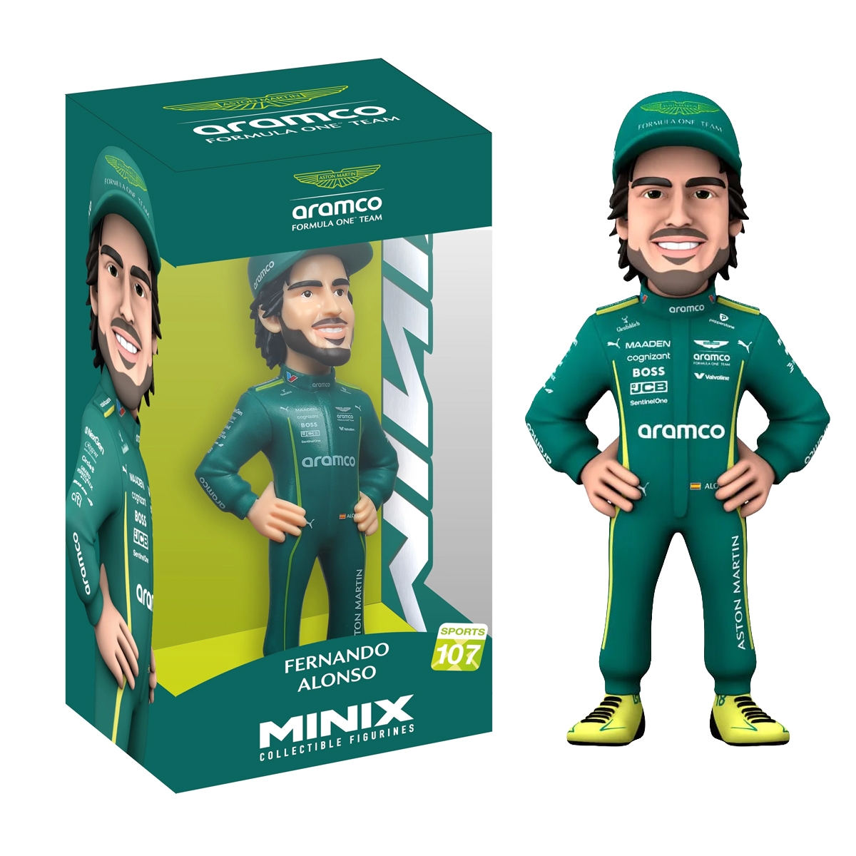 מיניקס - פסלון אספנות פרננדו אלונסו - ASTON MARTIN