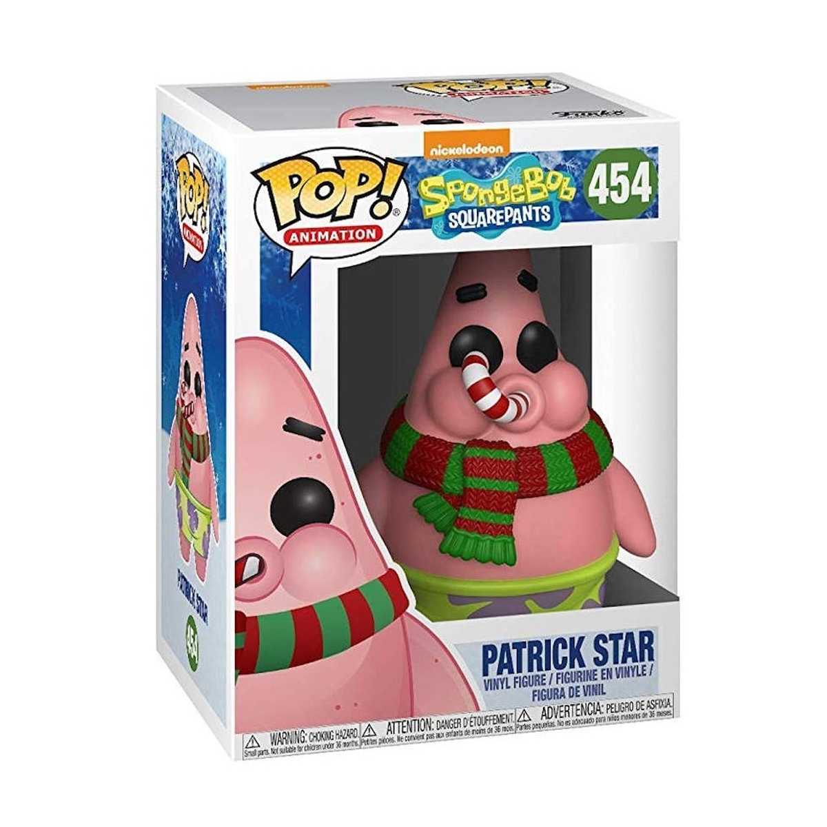 בובת פופ בוב ספוג ופטריק עם צעיף