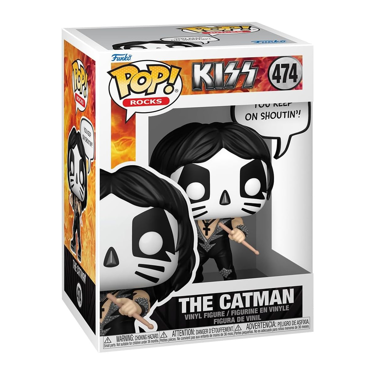 בובת פופ קיס איש החתול - פופ אמירות