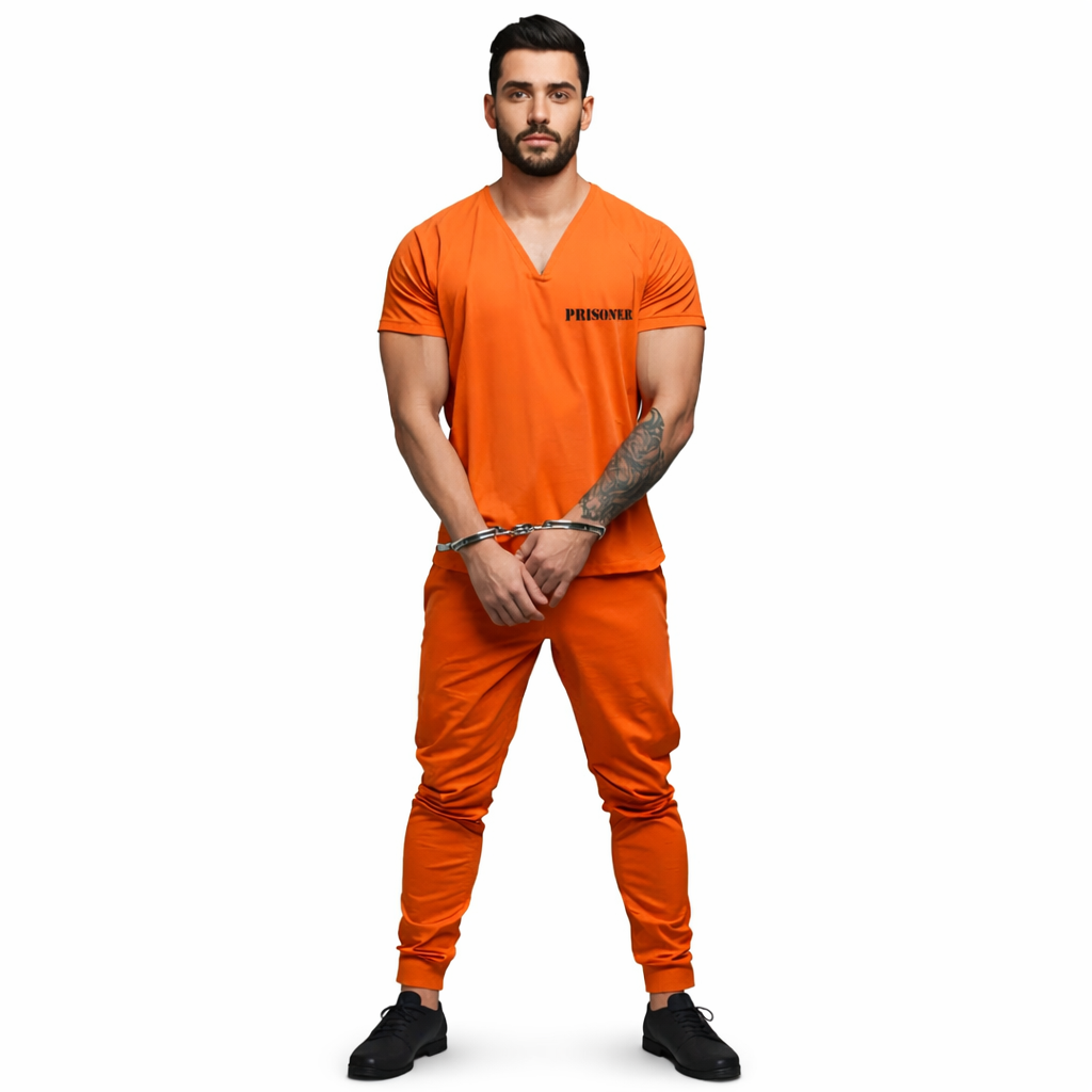 תחפושת אסיר קצר לגברים one size