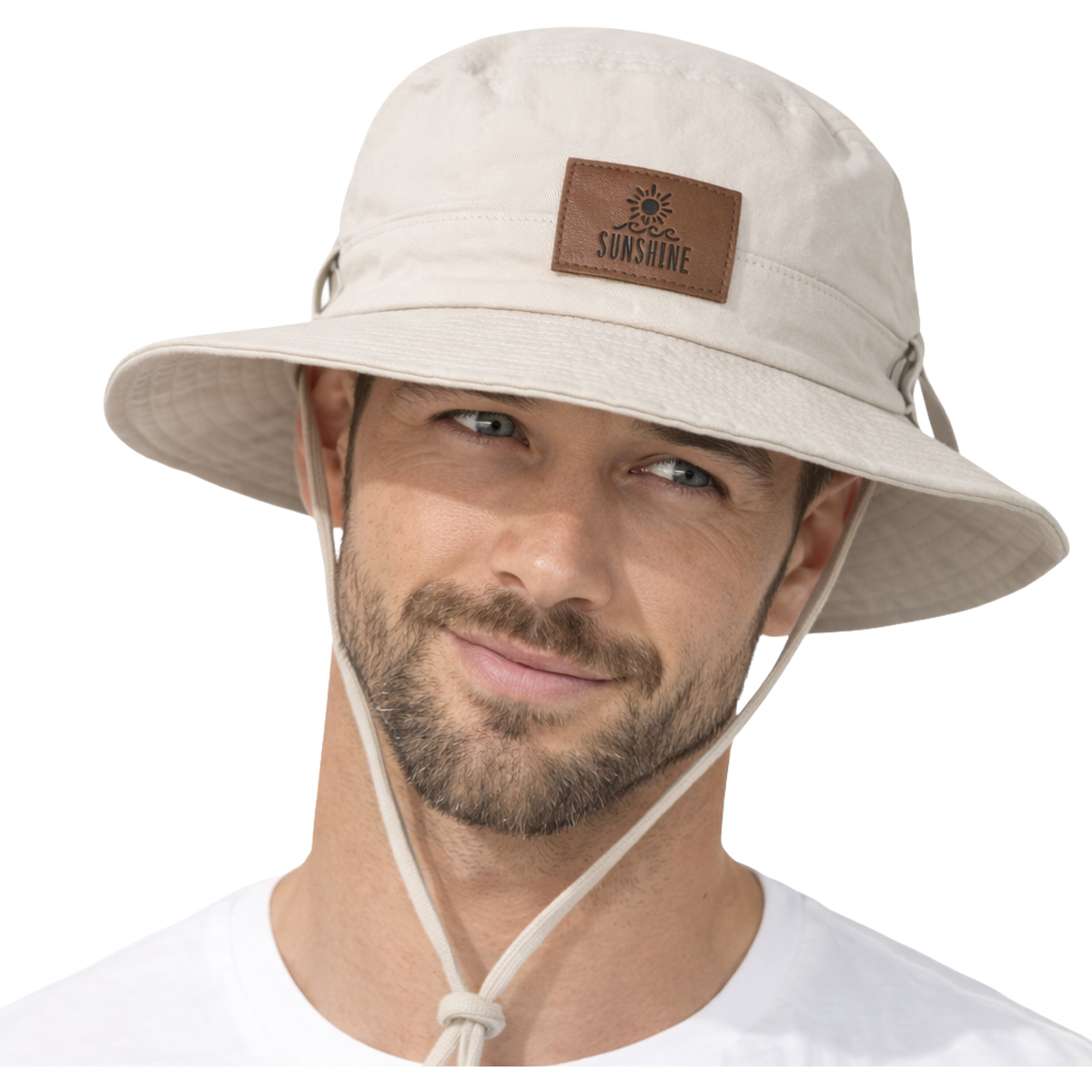 כובע רחב שוליים בצבע שמנת