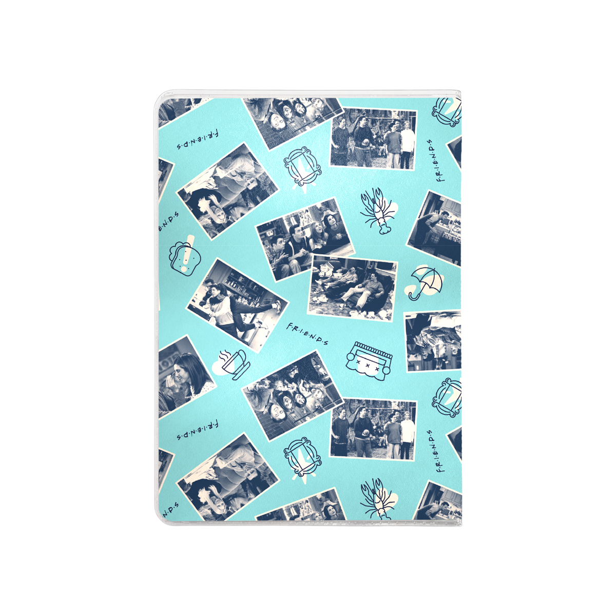 כיסוי לכרטיסים Friends סצנות שחור לבן