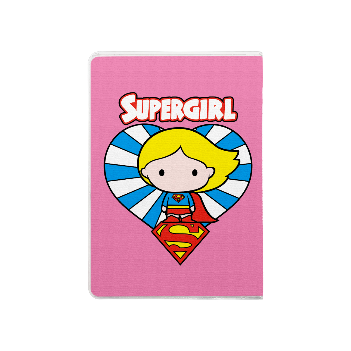 כיסוי לכרטיסים סופרגירל ורוד