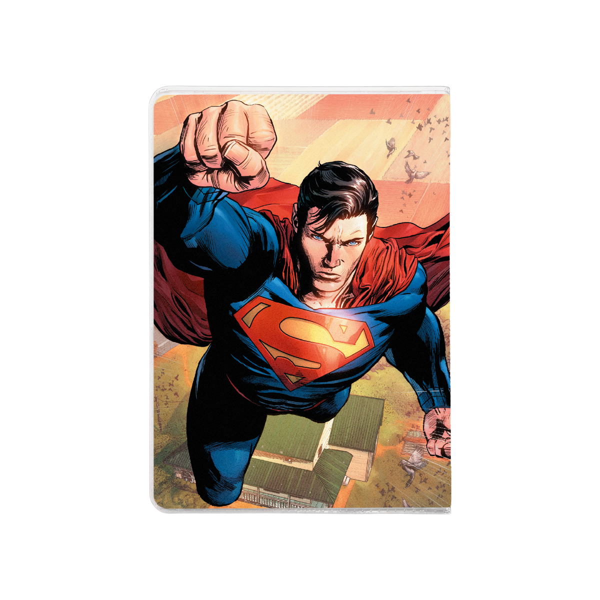 כיסוי לכרטיסים סופרמן עף