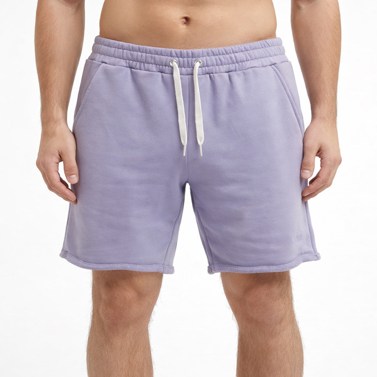 מכנסי טריינינג קצרים סגול בהיר