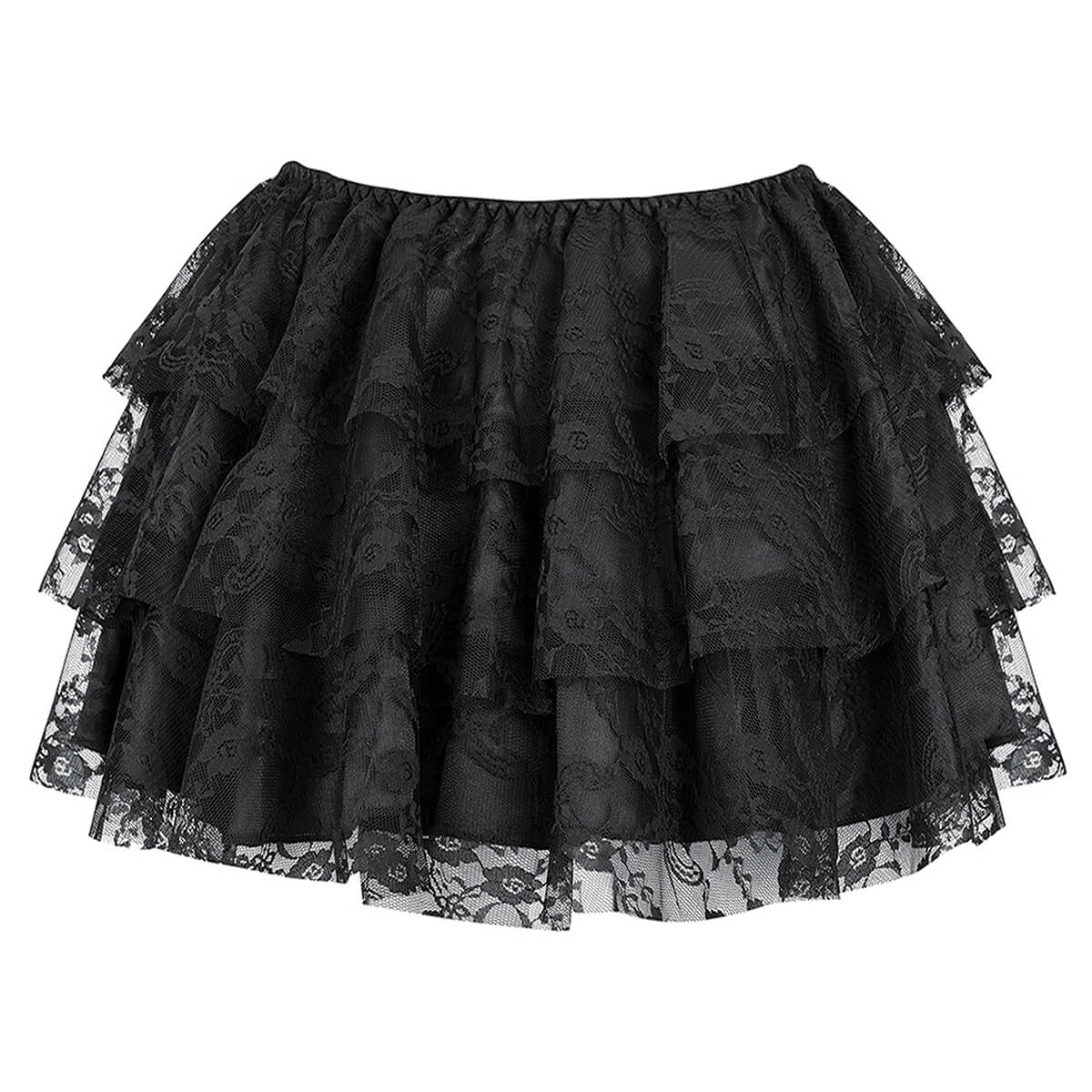 חצאית תחרה בצבע שחור