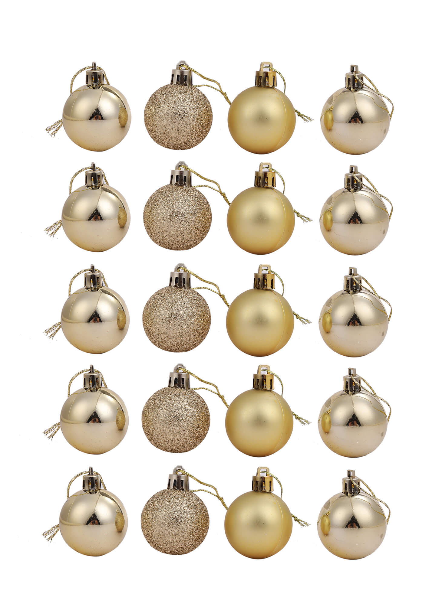 סט 20 כדורי כריסמס