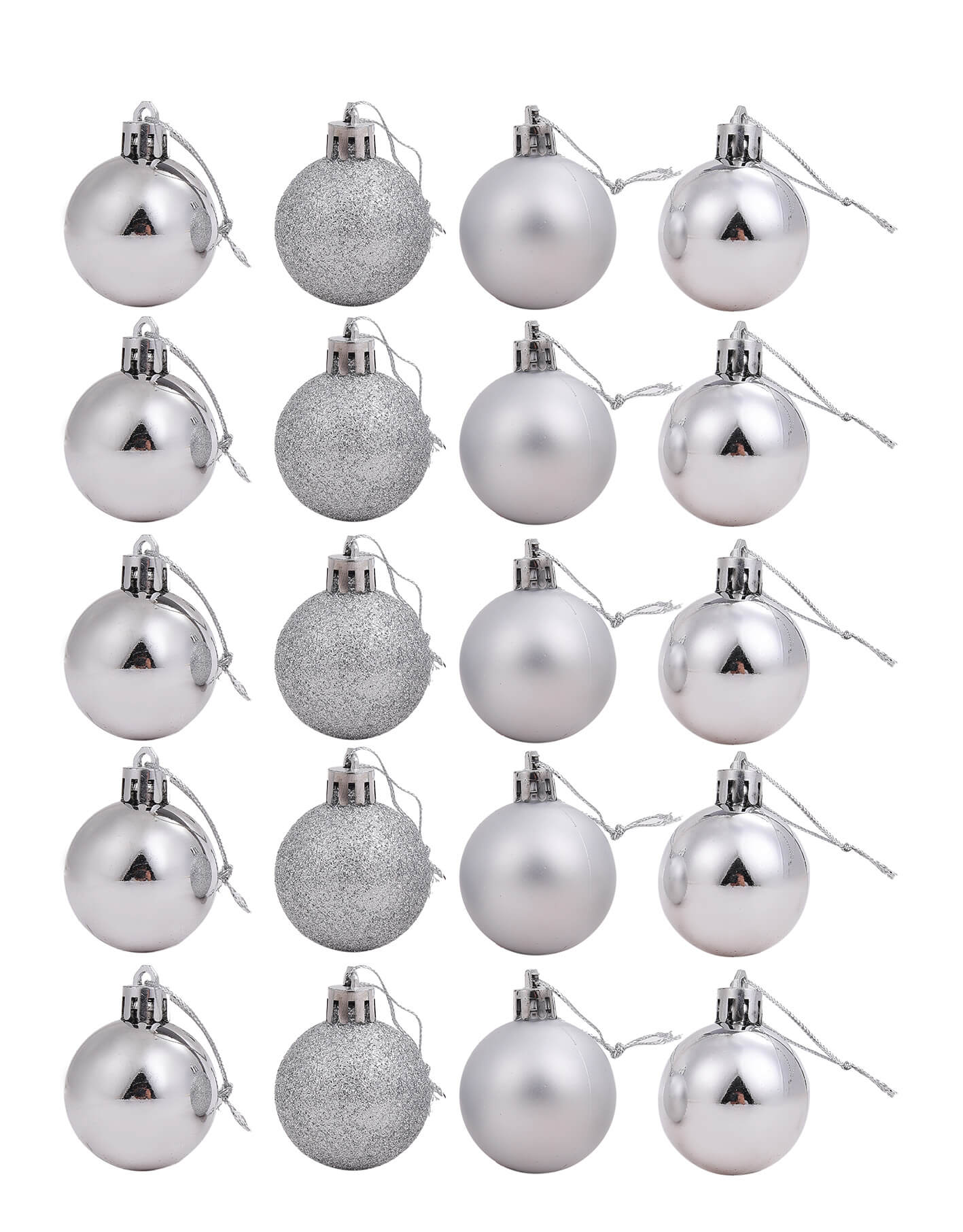 סט 20 כדורי כריסמס
