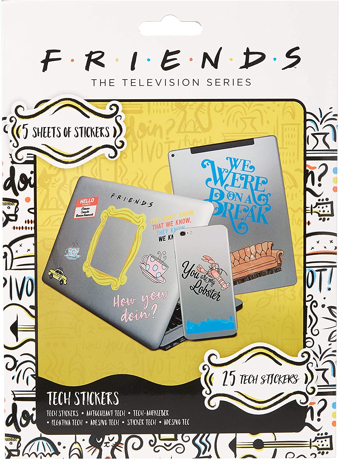 סט מדבקות חברים FRIENDS סט מדבקות חברים FRIENDS
