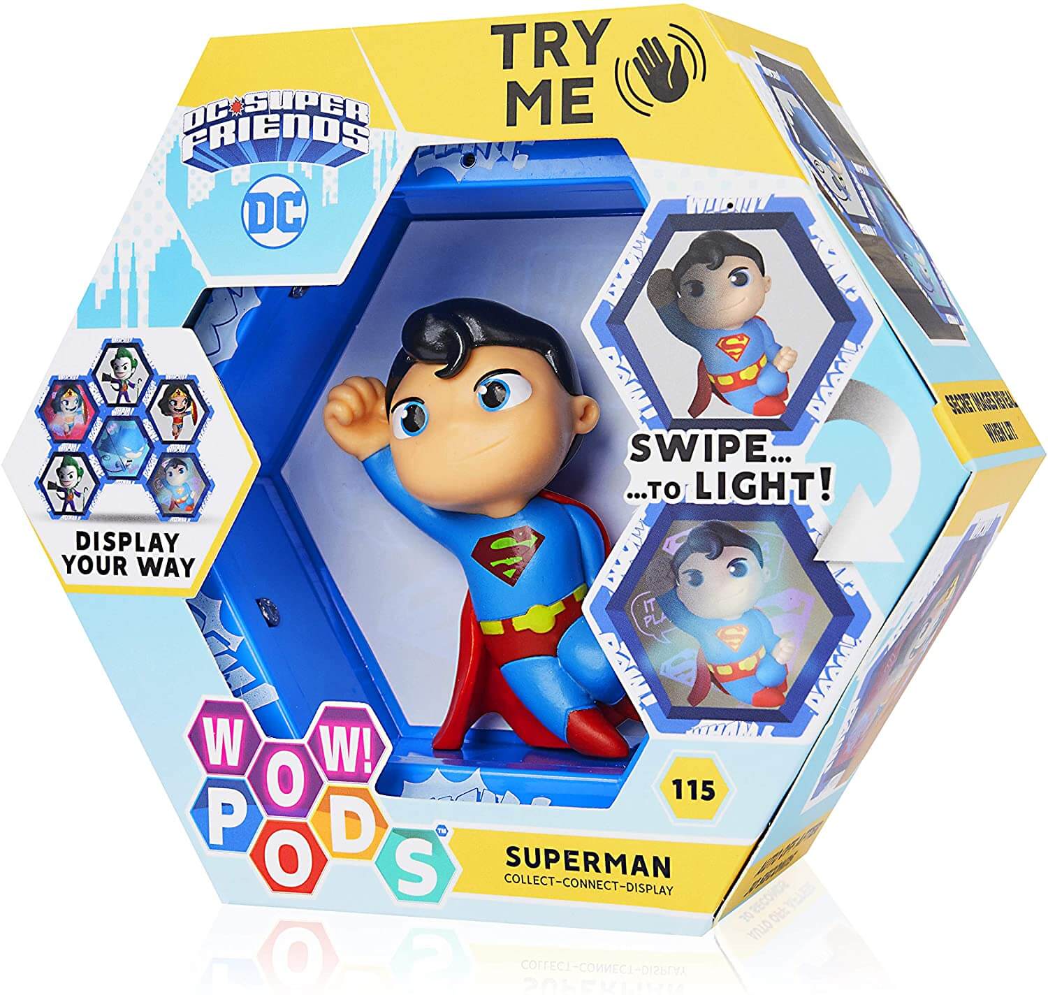 בובת סופרמן Light Up Bobble Head בובת סופרמן Light Up Bobble Head