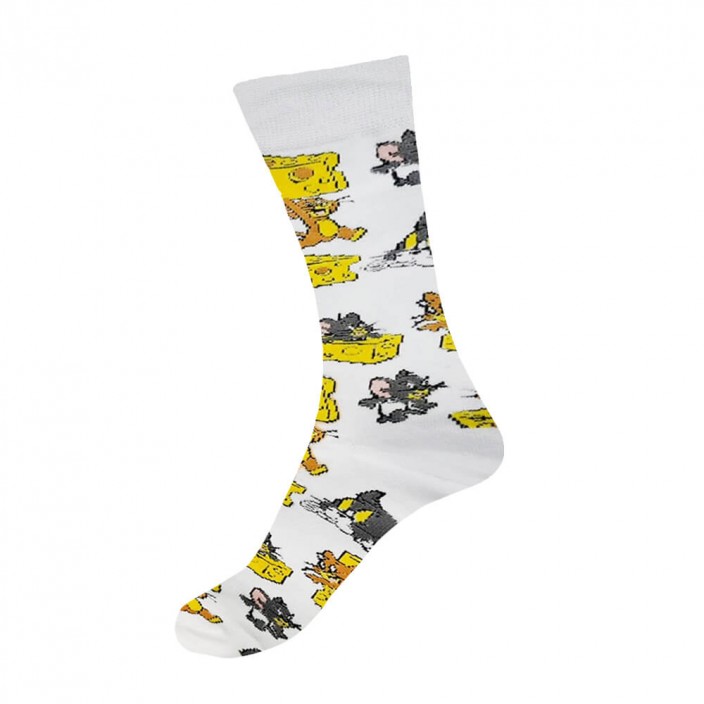 גרביים מעוצבים טום וגרי לבן