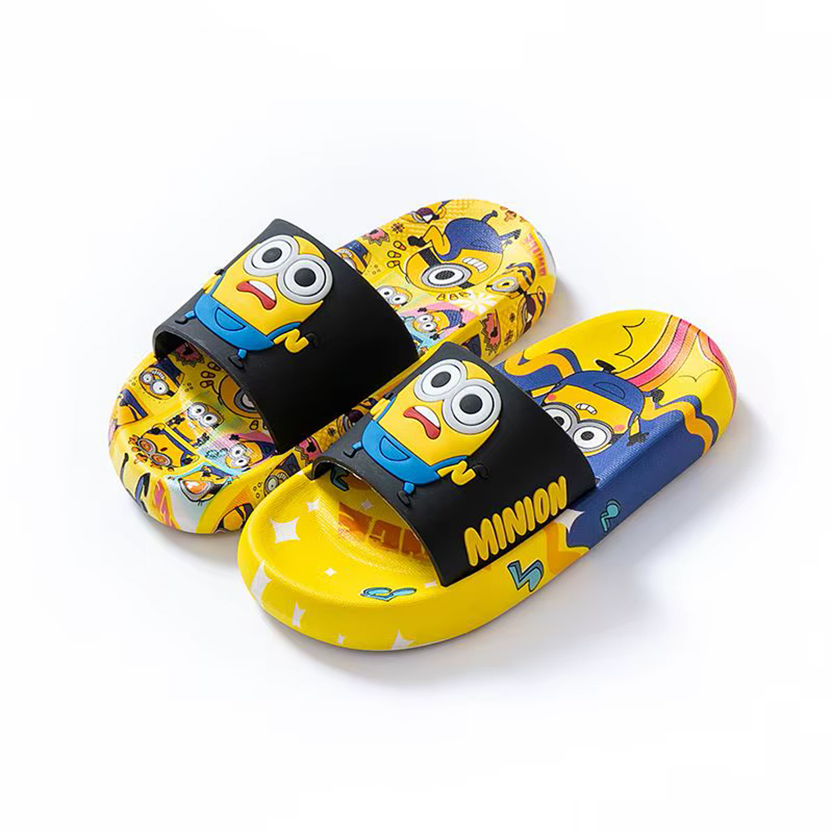 כפכפי מיניונים צהוב שחור