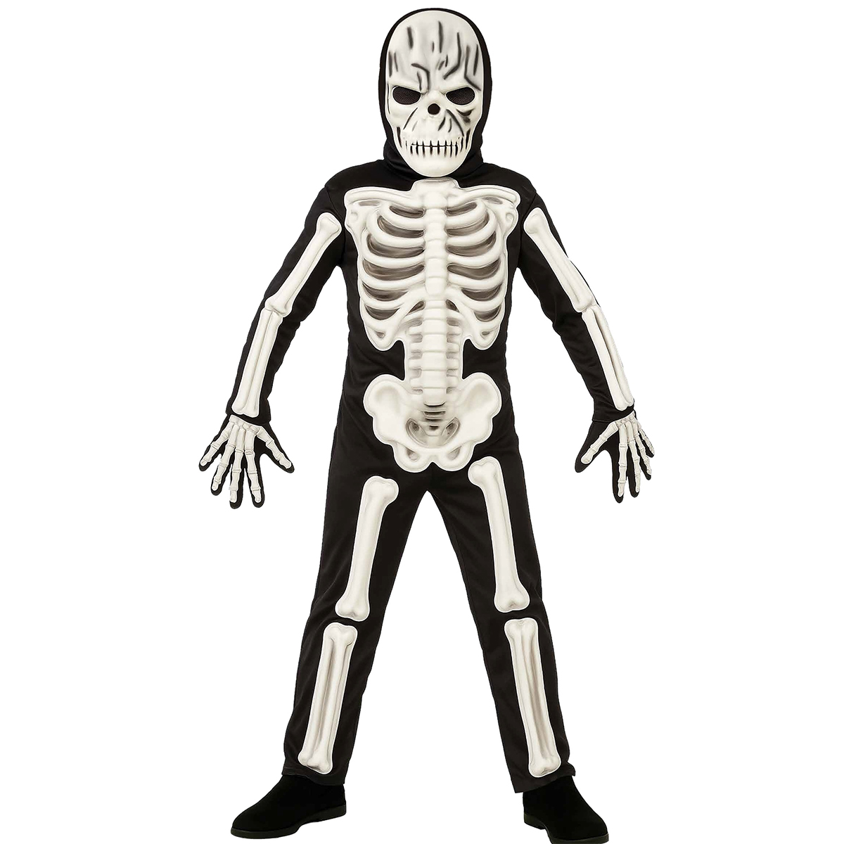 תחפושת שלד עצמות בולטות לילדים