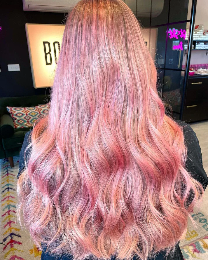 צבע שיער רוז גולד Rose Gold