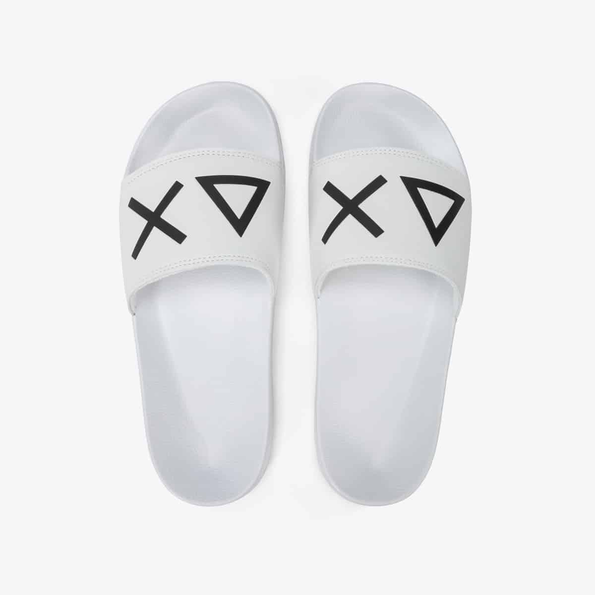 נעליים לאישה SUN68 SLIPPERS LOGO WHITE