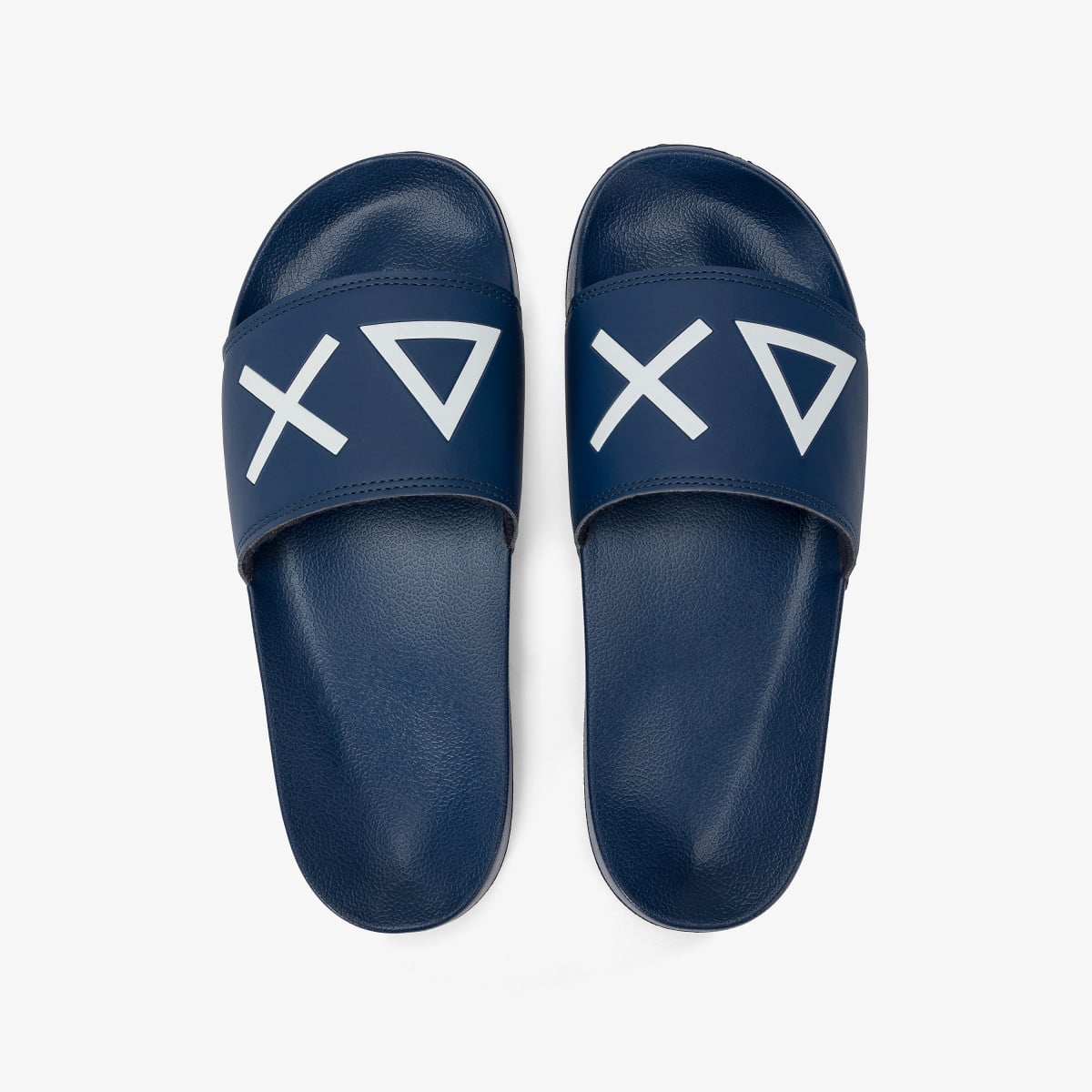 נעליים לגבר SUN68 SLIPPERS LOGO NAVY BLUE