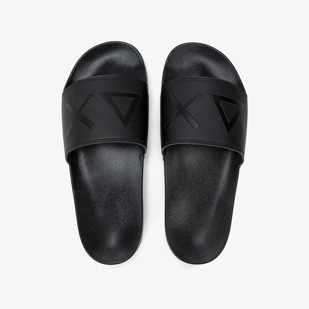 נעליים לגבר SUN68 SLIPPERS LOGO BLACK