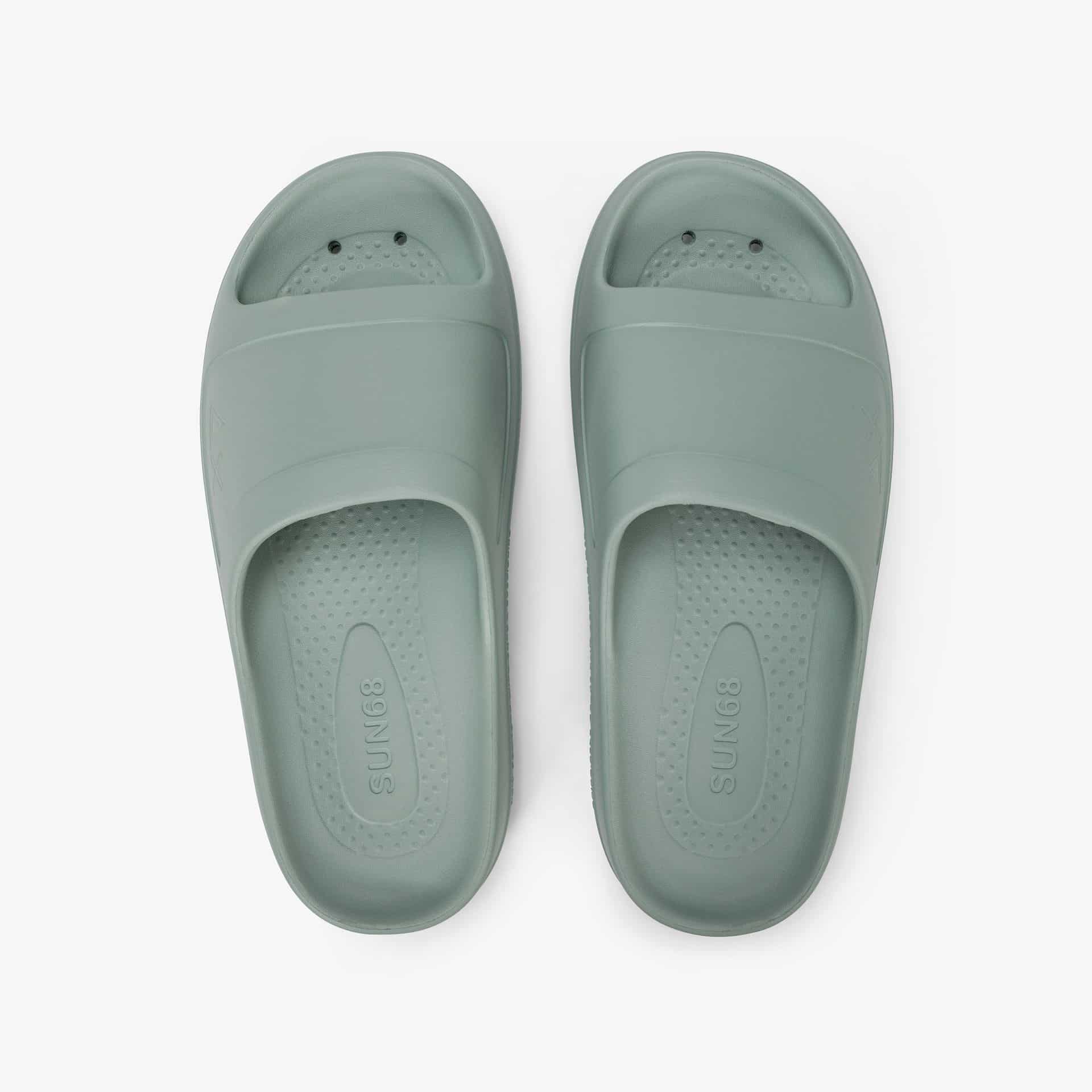 נעליים לגבר SUN68 SUPPERS MONOBLOCK LOGO - SAGE GREEN