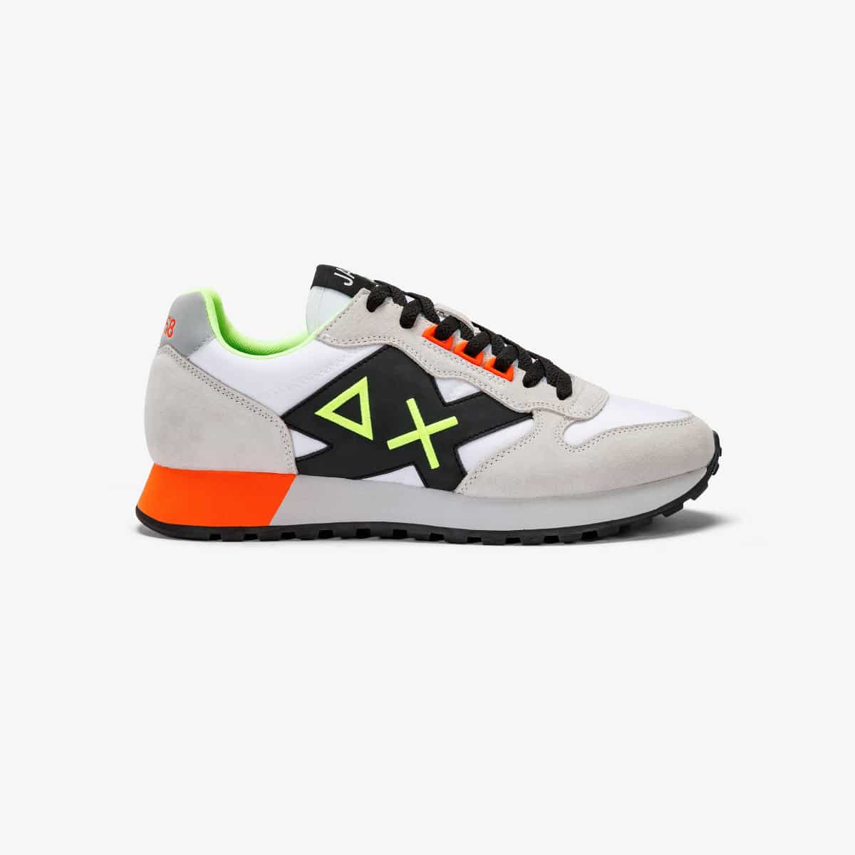 נעלי סניקרס לגבר SUN68 JAKI FLUO