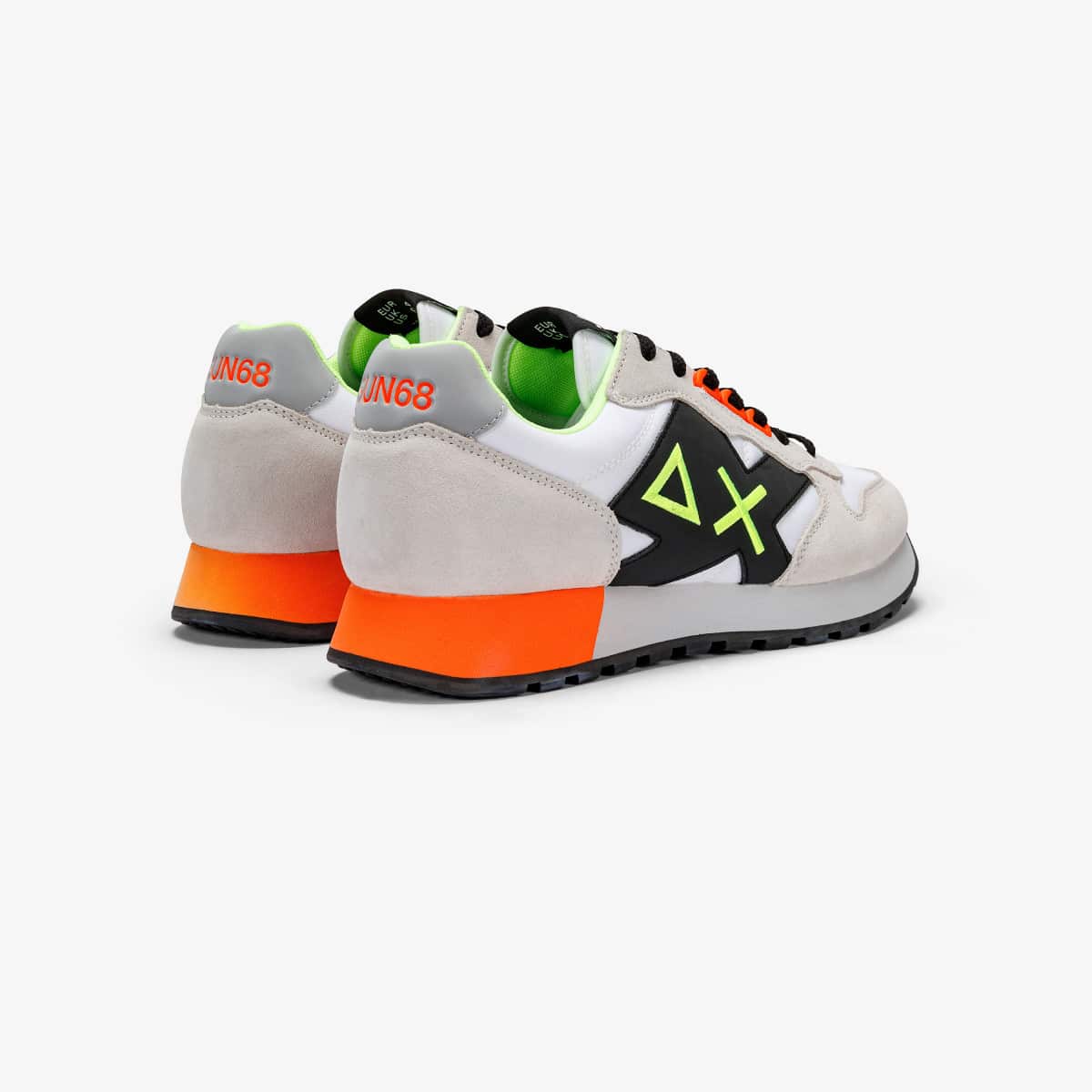 נעלי סניקרס לגבר SUN68 JAKI FLUO