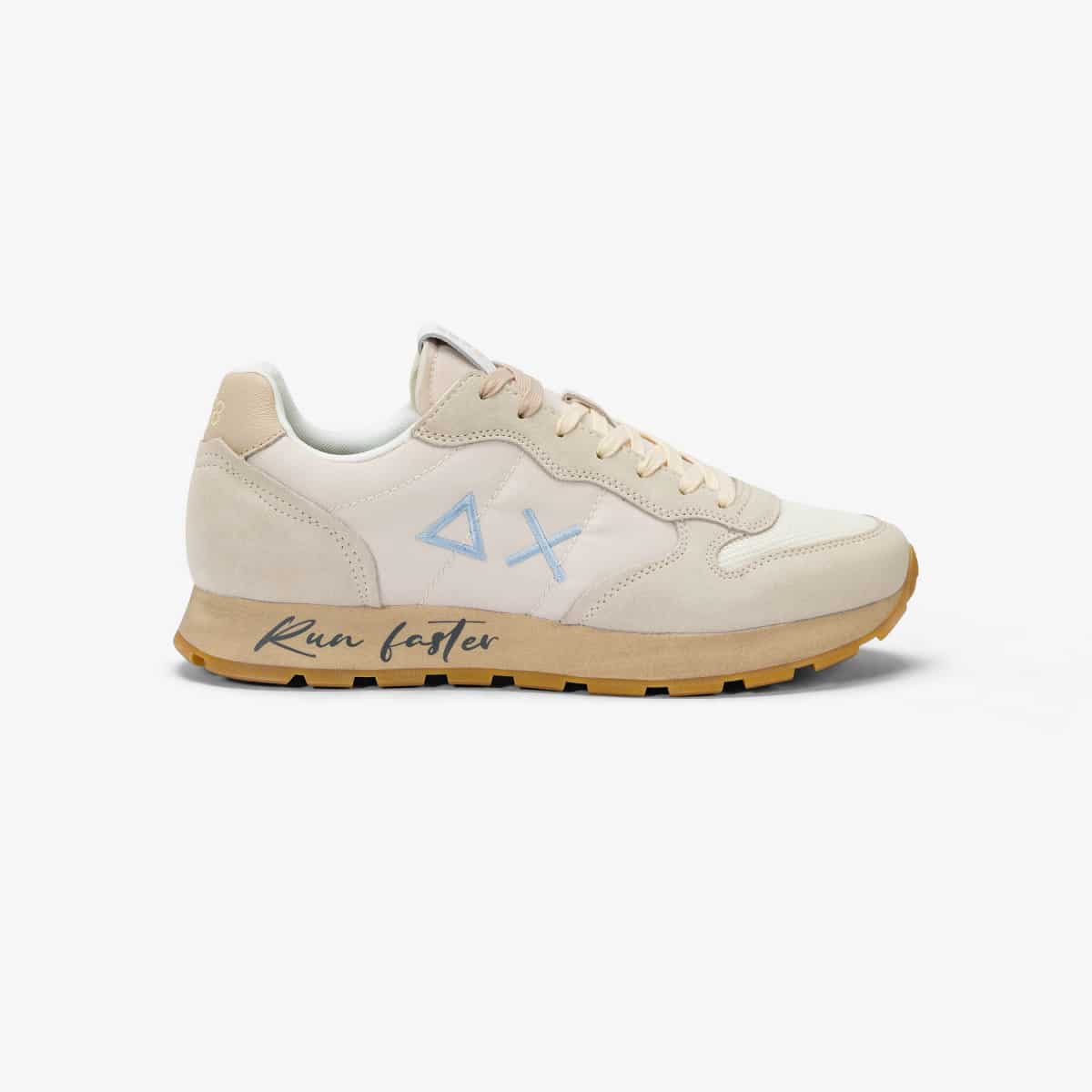 נעלי סניקרס לגבר SUN68 TOM VINTAGE OFF WHITE