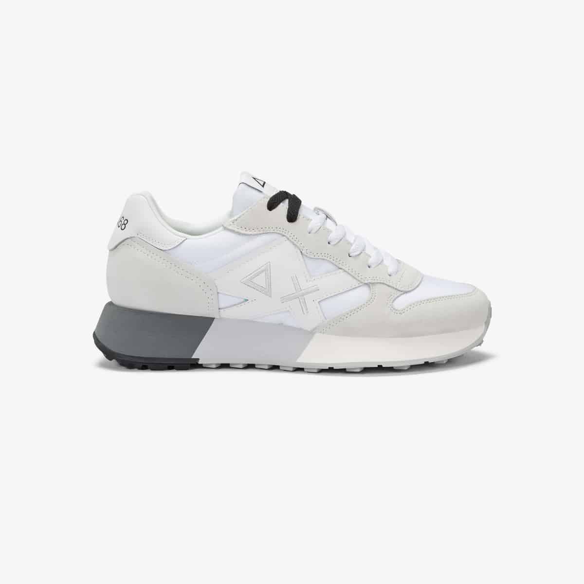 נעלי סניקרס לגבר SUN68 JAKI 2.0 BICOLOR BIANCO\BIANCO