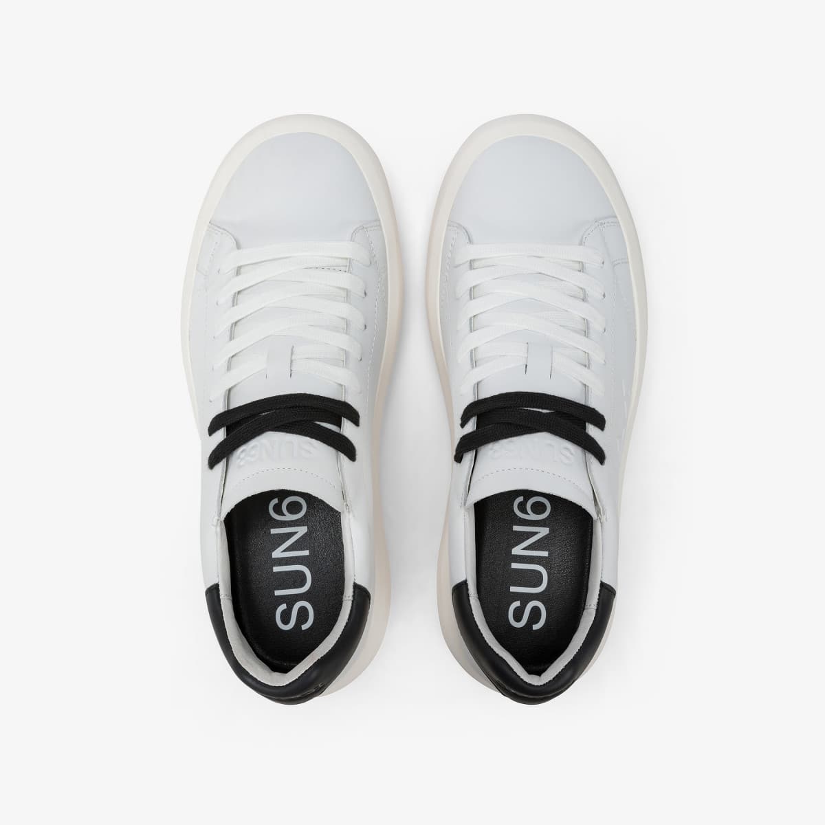 נעלי סניקרס לגבר SUN68 BIG BOY CLASSIC WHITE/BLACK