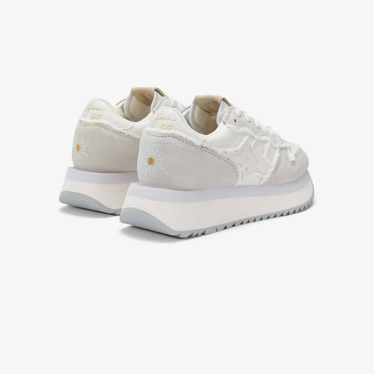 נעלי סניקרס לאישה SUN68 BIG STARGIRL CANVAS OFF WHITE