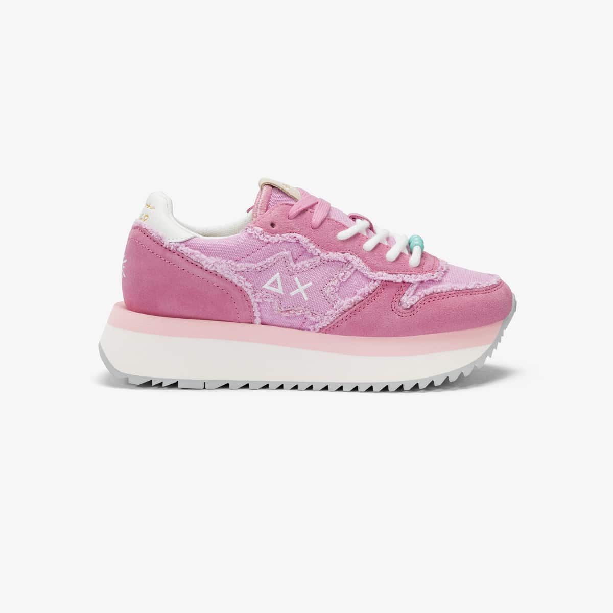 נעלי סניקרס לאישה SUN68 BIG STARGIRL CANVAS CYCLAMEN