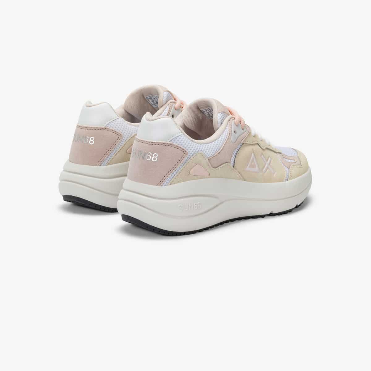 נעלי סניקרס לאישה SUN68 VENUS SUEDE OFF WHITE