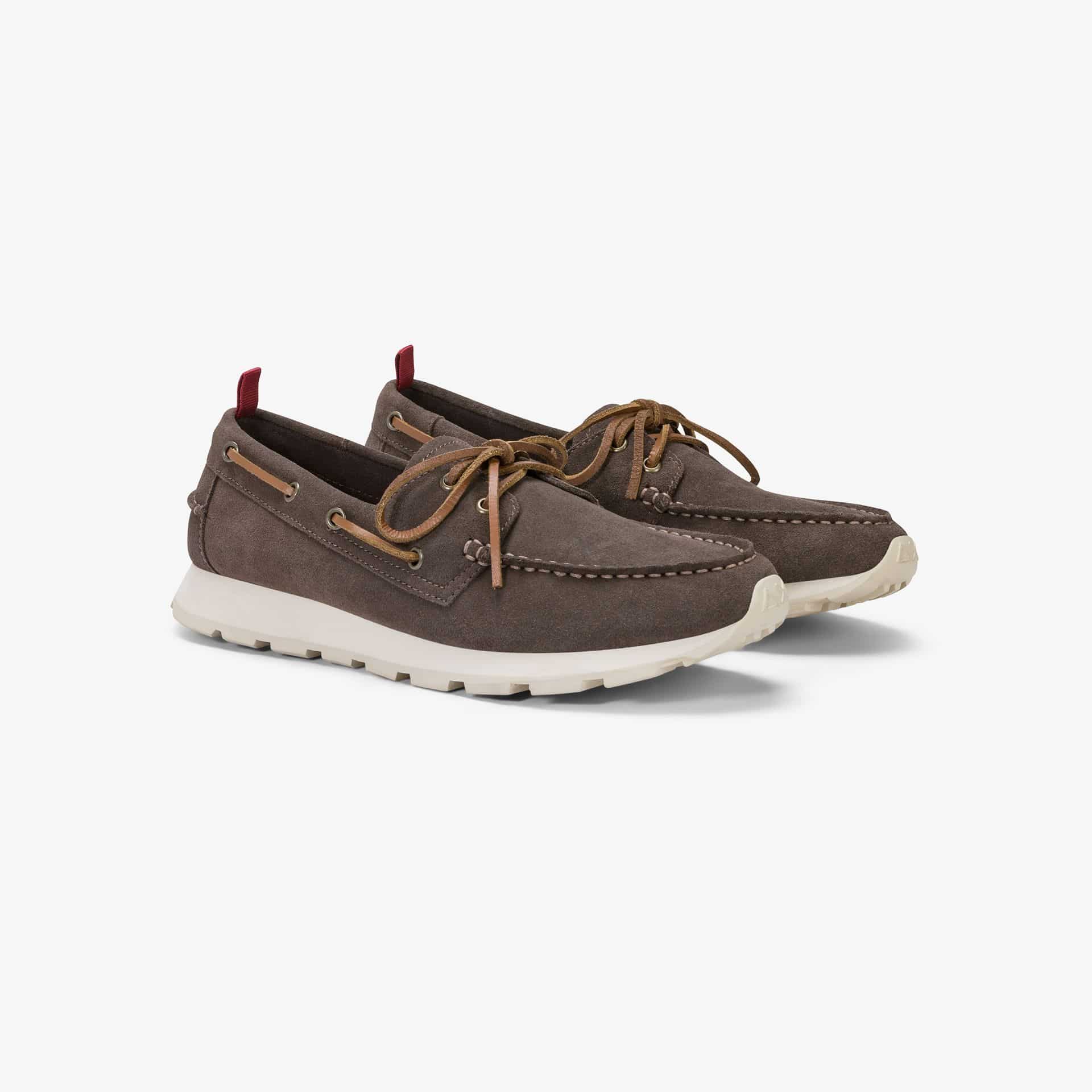 מוקסינים לגבר SUN68 TOM BARCA SUEDE- BROWN