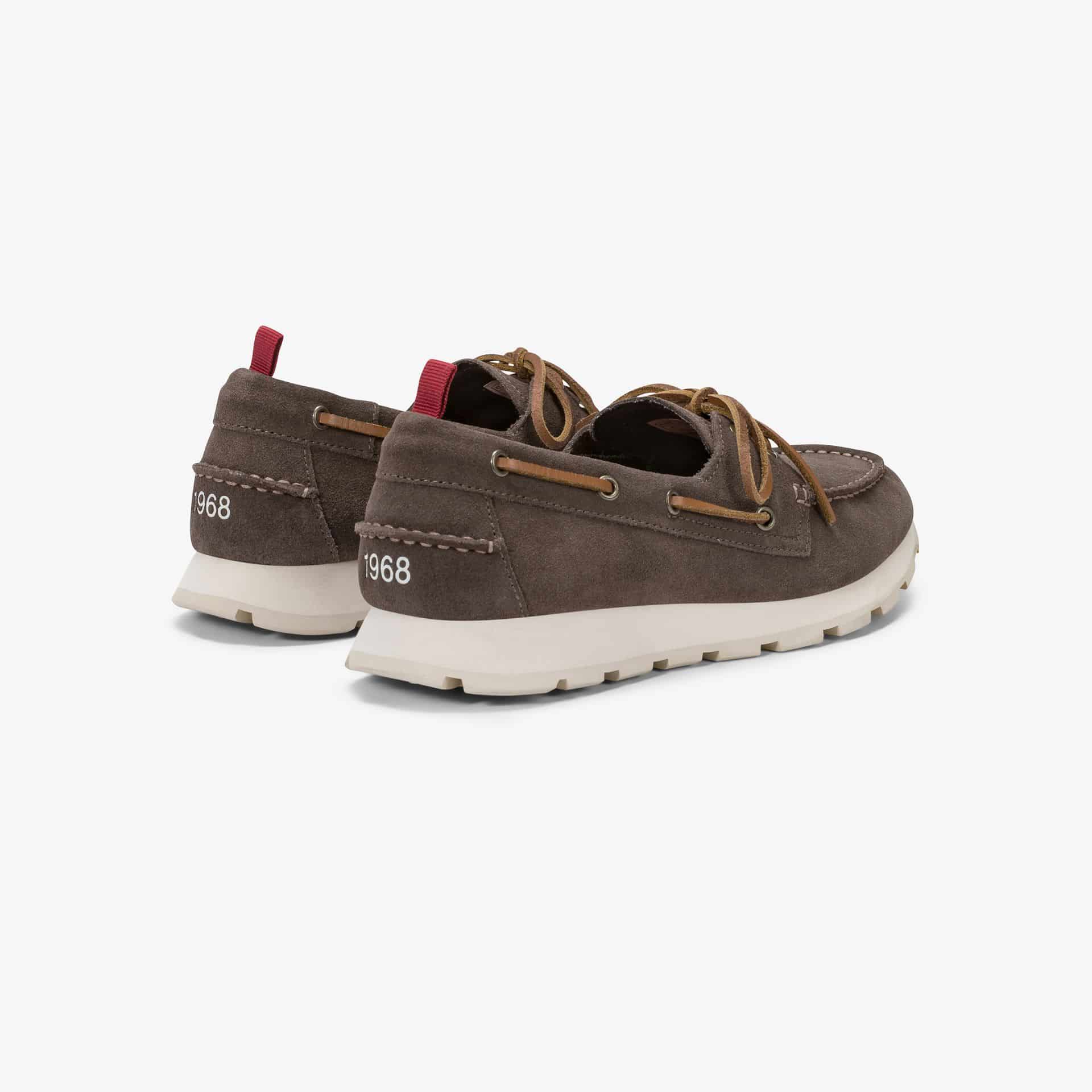 מוקסינים לגבר SUN68 TOM BARCA SUEDE- BROWN