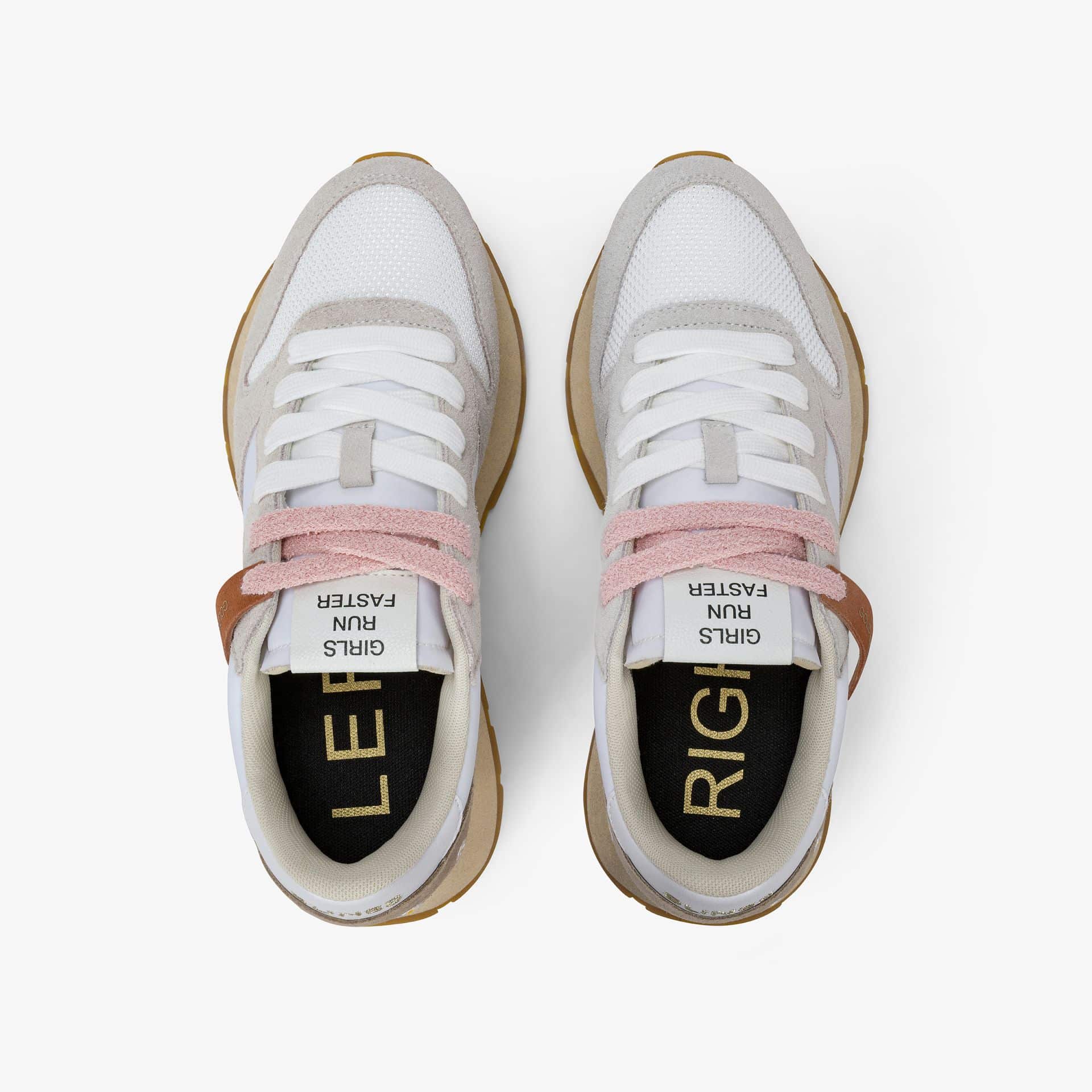 נעלי סניקרס לאישה SUN68 ALLY VINTAGE SNEAKER- OFF WHITE