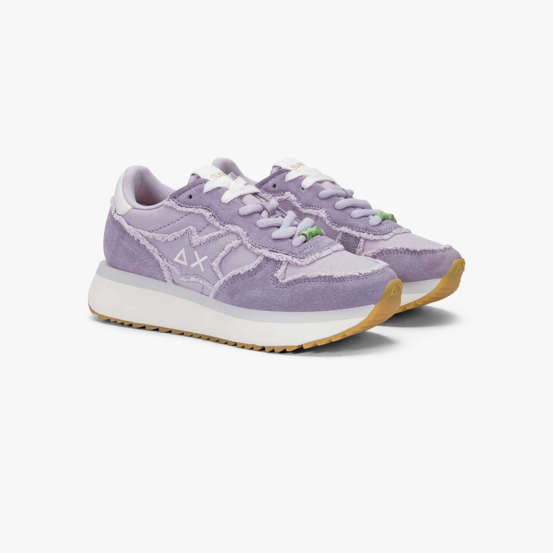 נעלי סניקרס לאישה SUN68 BIG STARGIRL CANVAS- LILAC