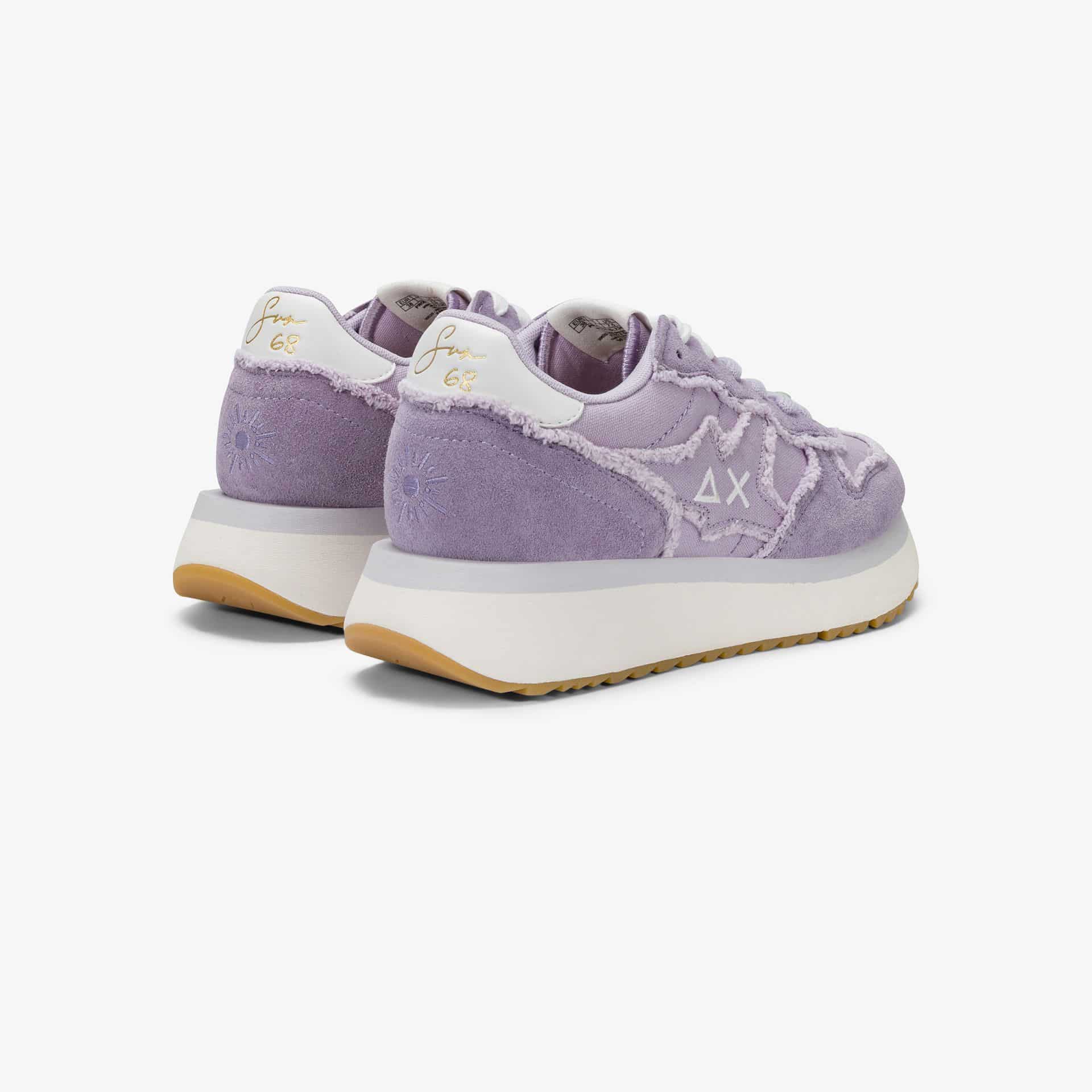 נעלי סניקרס לאישה SUN68 BIG STARGIRL CANVAS- LILAC
