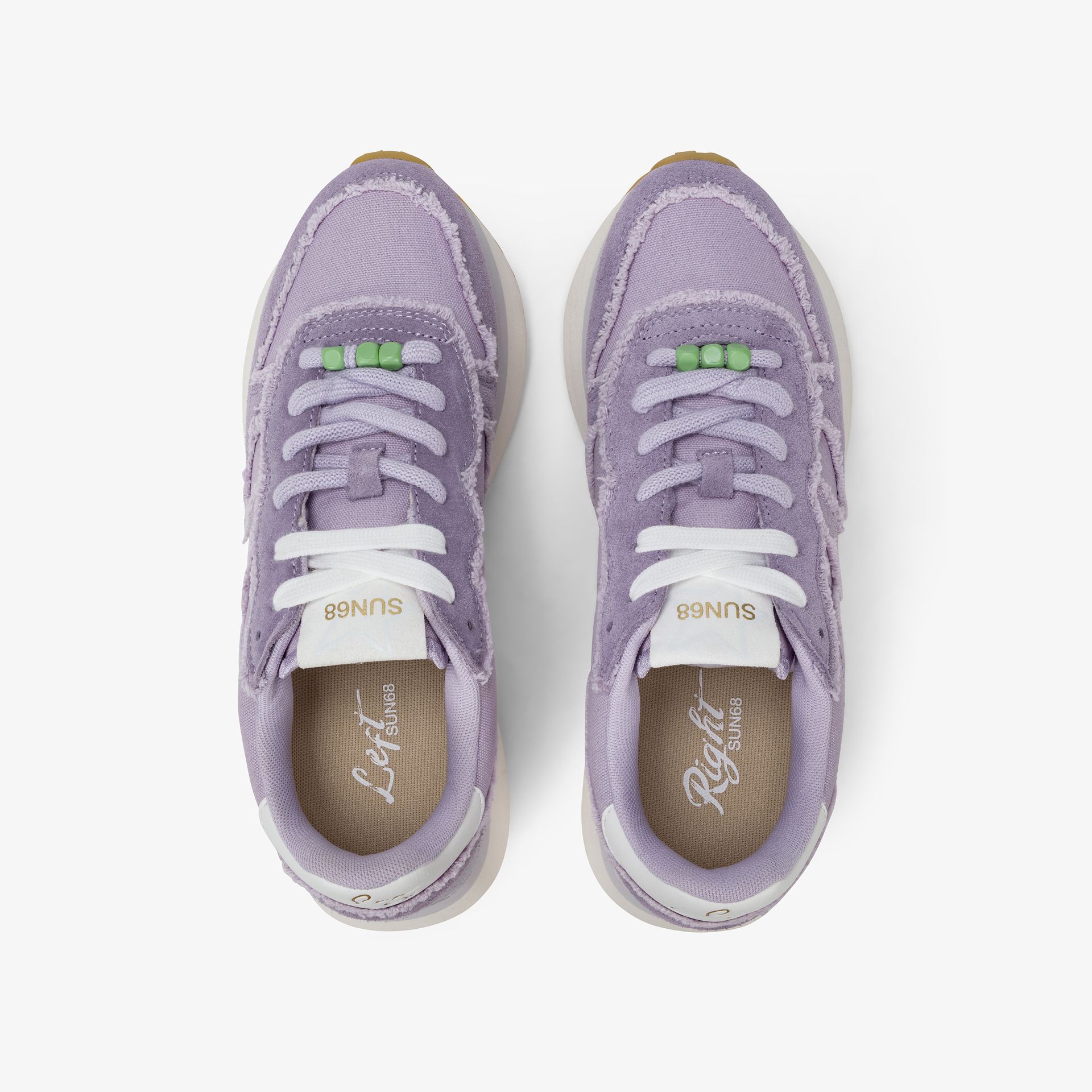 נעלי סניקרס לאישה SUN68 BIG STARGIRL CANVAS- LILAC