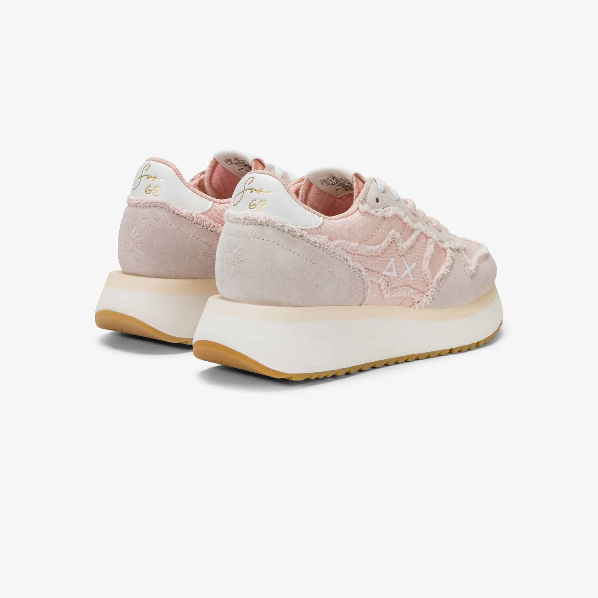 נעלי סניקרס לאישה SUN68 BIG STARGIRL CANVAS- PORCELAIN PINK