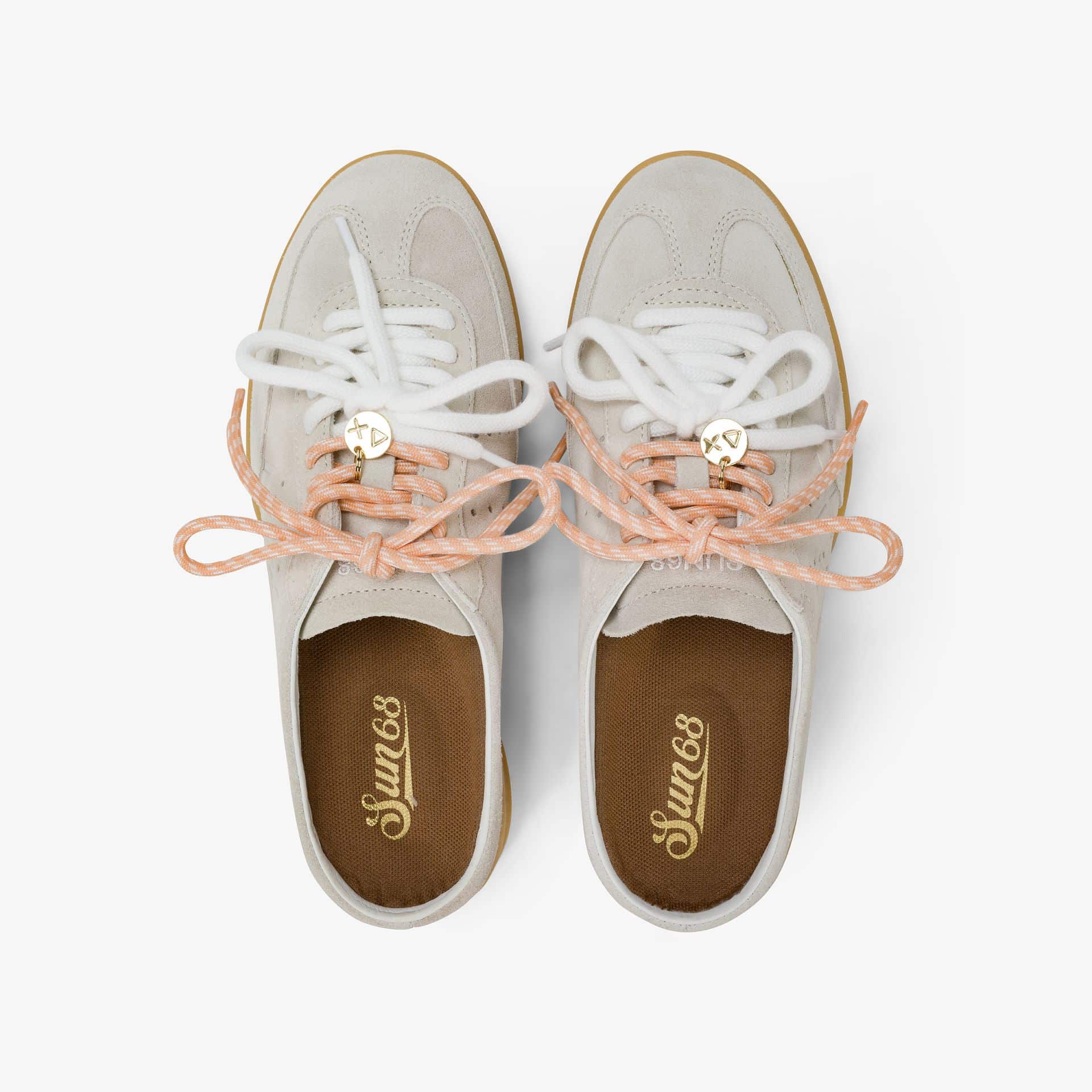 נעליים לאישה SUN68 CALIFORNIA SUN SUEDE SABOT- OFF WHITE