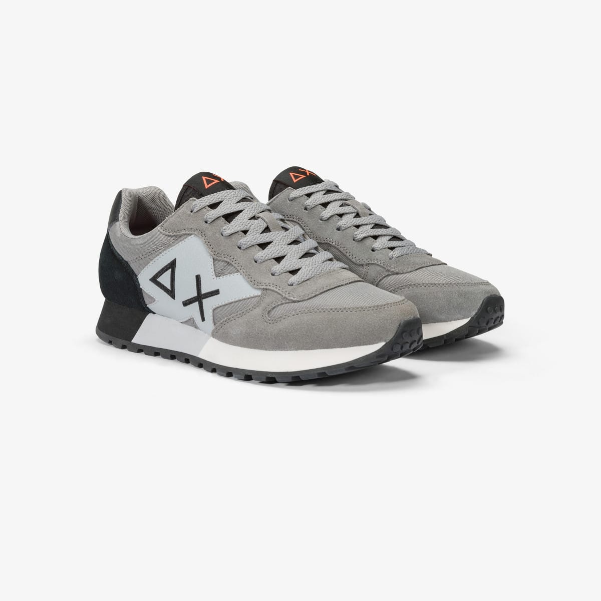 נעלי סניקרס לגבר SUN68 JAKI SOLID - Light Gray