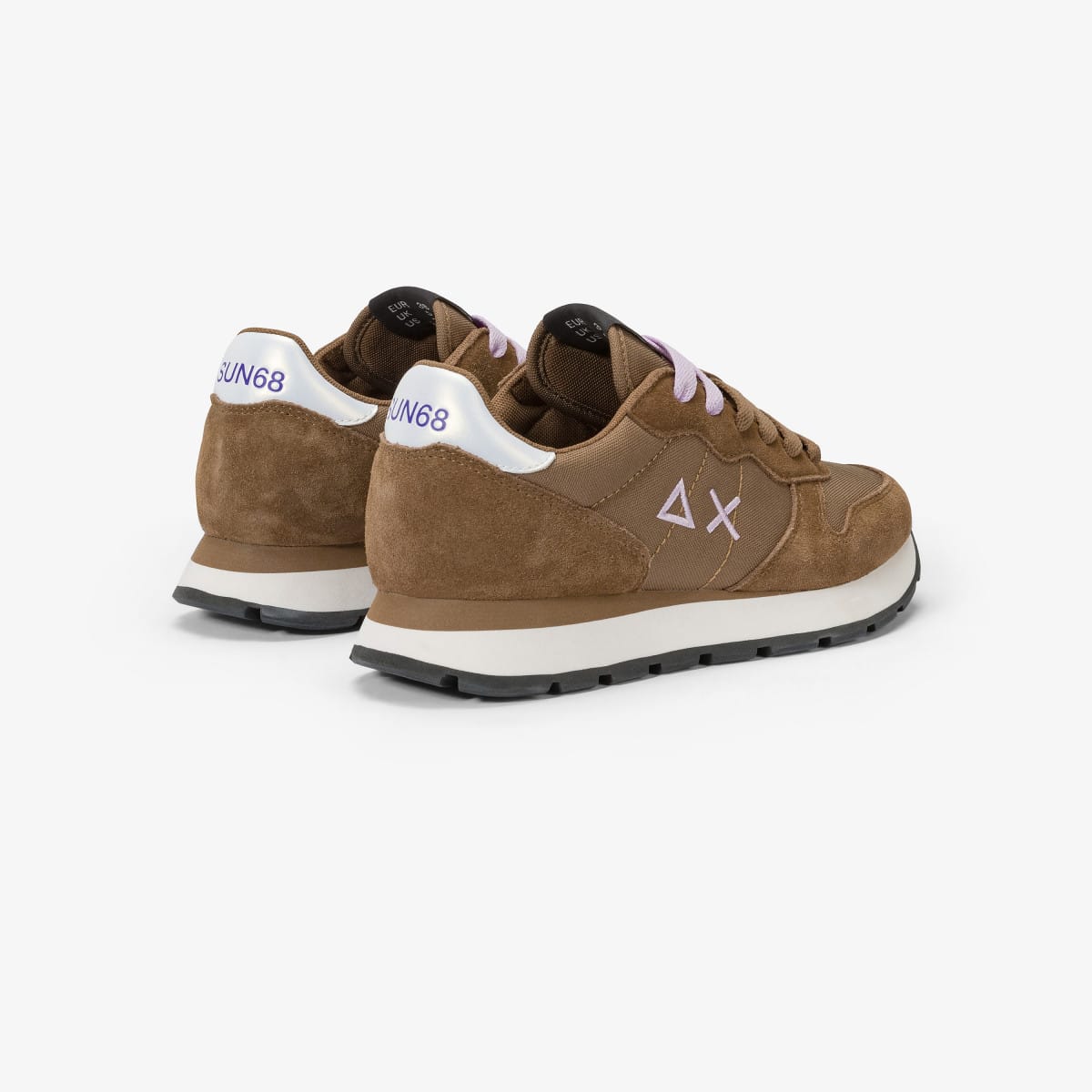 נעלי סניקרס לאישה SUN68 ALLY SOLID NYLON - Dark brown