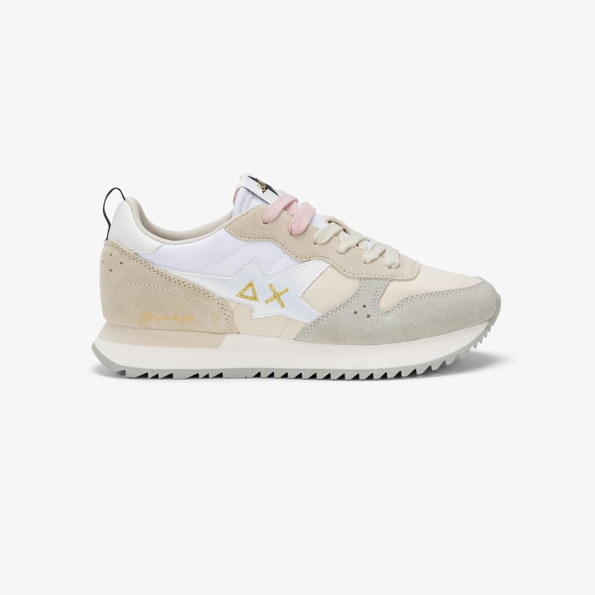 נעלי סניקרס לאישה SUN68 STARGIRL MULTICOLOR - White