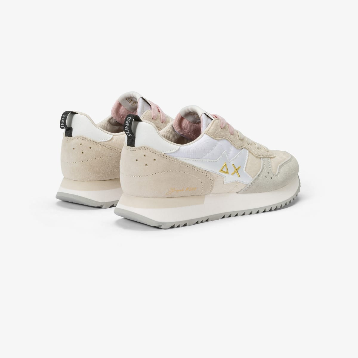 נעלי סניקרס לאישה SUN68 STARGIRL MULTICOLOR - White