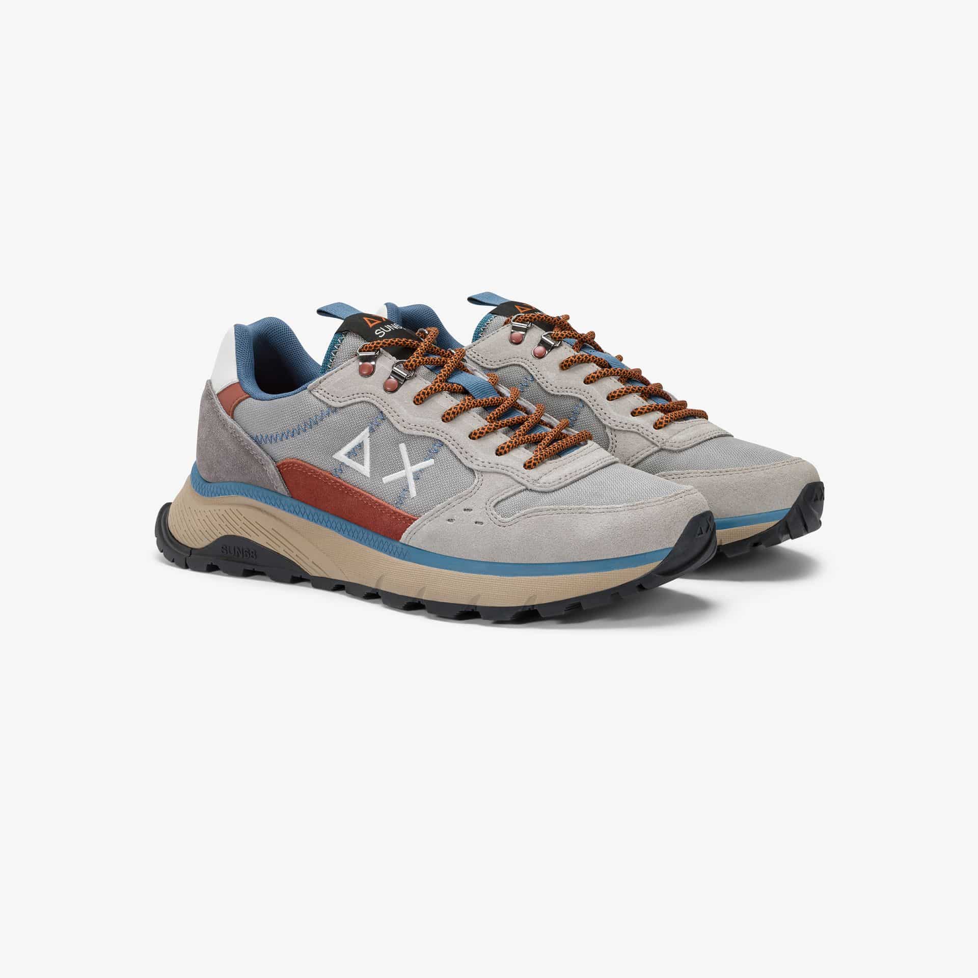נעלי סניקרס לגבר SUN68 FIRE & CAMPING - Grey
