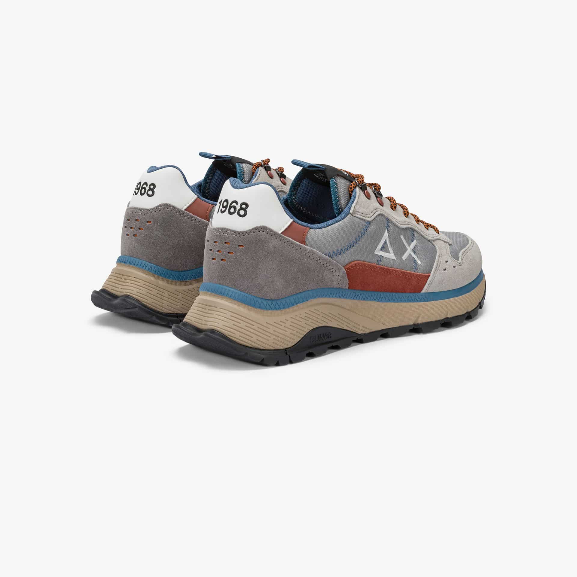 נעלי סניקרס לגבר SUN68 FIRE & CAMPING - Grey